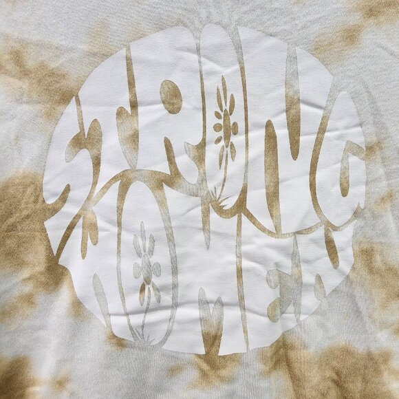 Womens IML Tan Tie Dye Sweatshirt Strong Women Crewneck Long Sleeve Size XS - Picture 2 of 7